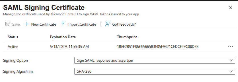 Entra SAML 5